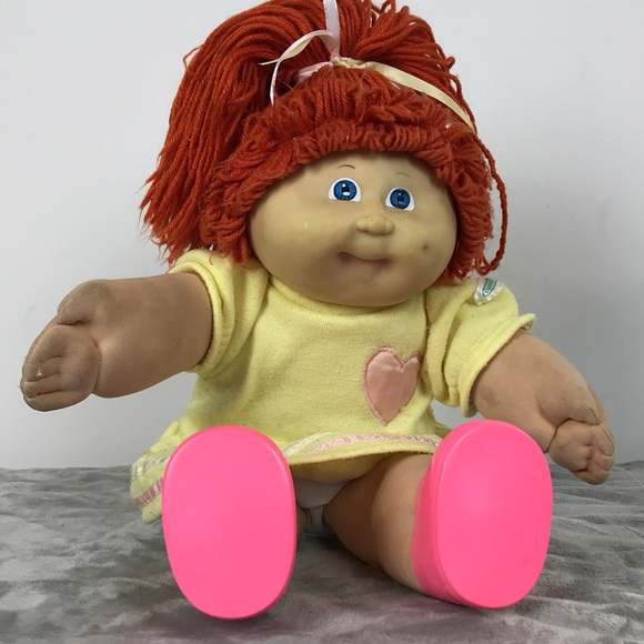 Cabbage Patch Vintage Doll with Red Hair and Blue Eyes. - Picture 16 of 16